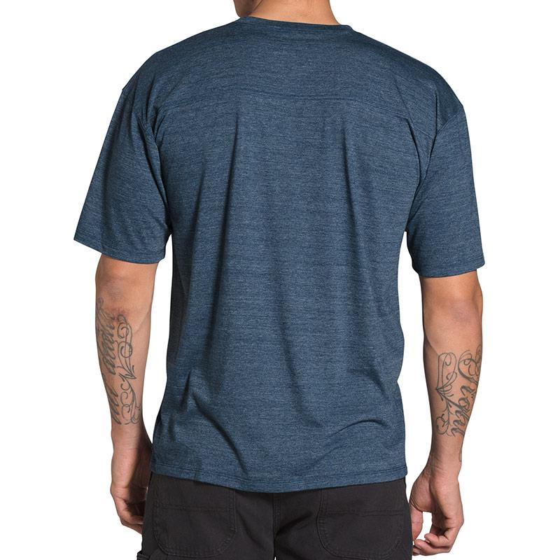 THE NORTH FACE T-Shirts Men's Navy Blue Crew Neck Moderate Straight Fit NF0A471P-HKW