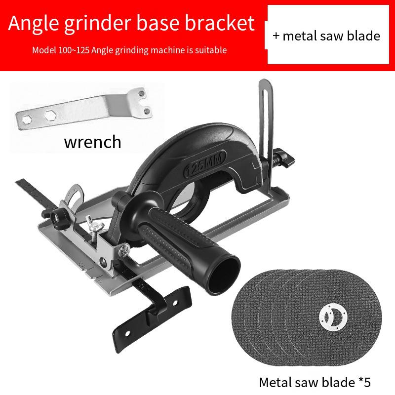 Регулируемая глубина резки 45°, кронштейн для позиционирования, угловая шлифовальная машина, модернизированная режущая машина, долбежное основание для угловой шлифовальной машины 100-125 мм