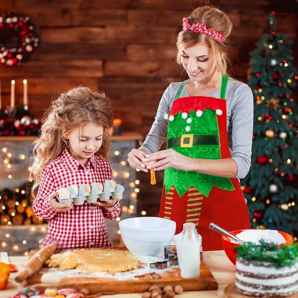 Funny Christmas Apron Santa Claus Xmas Waterproof Oilproof Noel Apron Merry Christmas Decor Feliz Navidad Happy New Year 2026