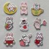 Animal Cartoon Embroidered Patches On Clothes Cute Rabbit Patches For Girl Baby Clothing Patch Badges Applique DIY Self-adhesive