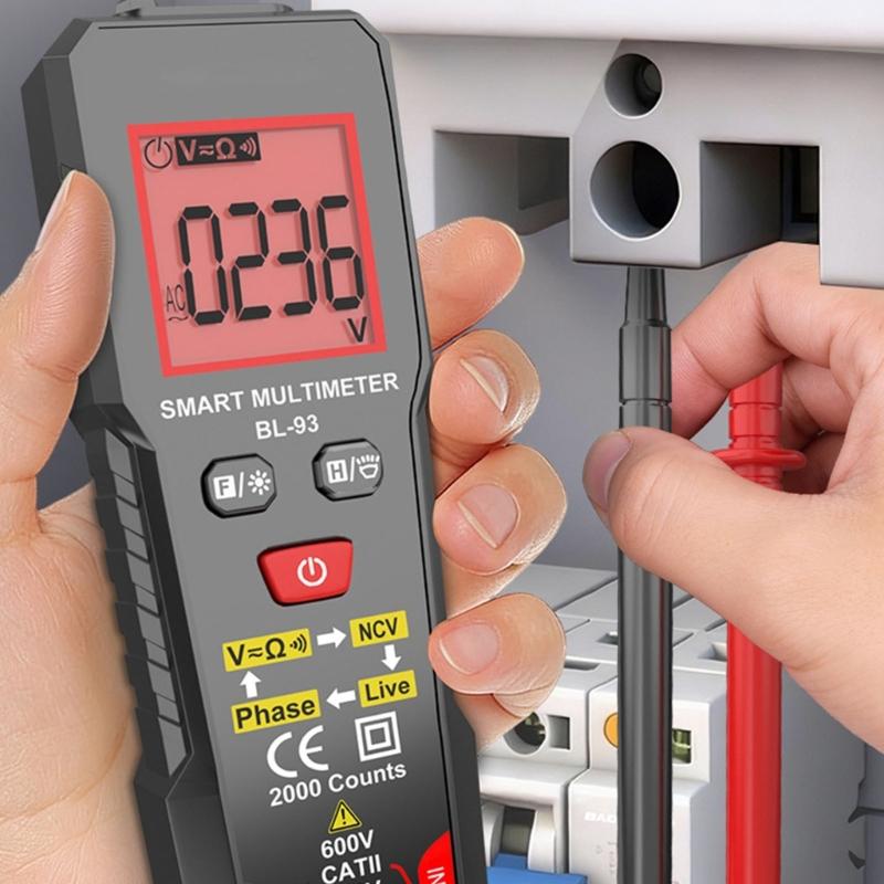 Intelligent Anti Burn Digital Multimeter Portable Suitable For Electrical Safety With Overload Protected Voltages Tester