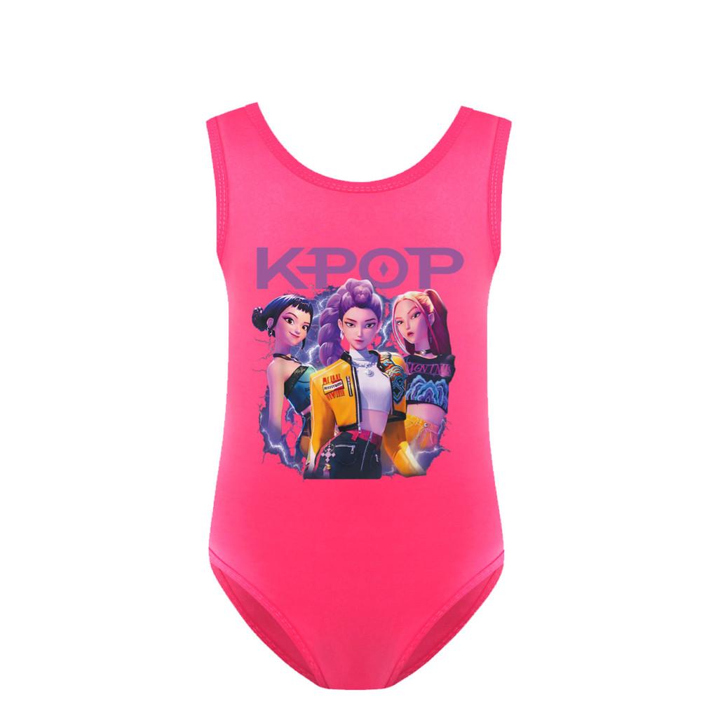 Kids Girls Rumi Mira Zoey Print Swimsuit Swimming One-piece Bodysuit Swimwear