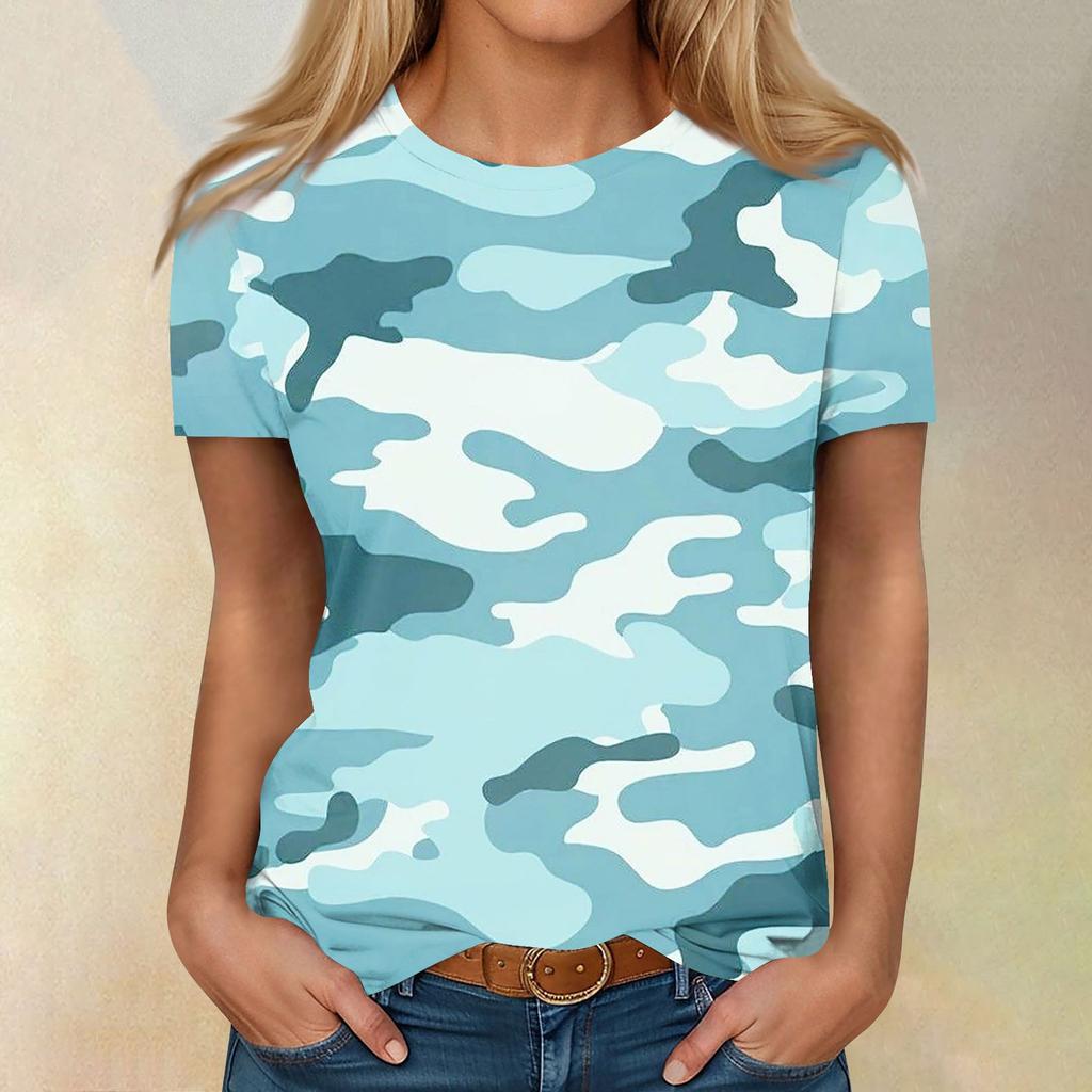Рубашки с коротким рукавом для женщин, милые топы, футболки с принтом, блузки, повседневные базовые топы больших размеров, пуловеры