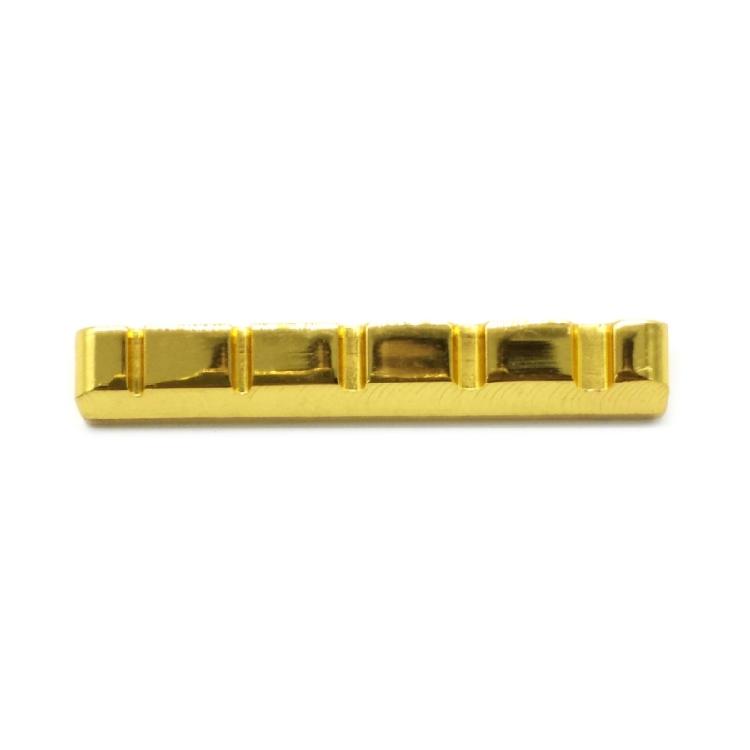 Pre-Slotted Brass Nuts Replacement Electric Brass Guitar Accessories Flat Bottom