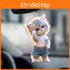 Car Acrylic Cat Hangtag Ornament Sleek Design Interior Decora Pendant Supplies
