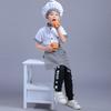 Kitchen Hat Top apron Cosplay Costume Cook Tshirt Children Chef Costume Set Halloween Decoration