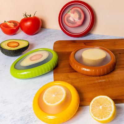 Креативная кухонная коробка для хранения фруктов, овощей, коробка для свежих продуктов, авокадо, помидор, лимон, лук, сохраняющий свежесть, четкий кухонный гаджет
