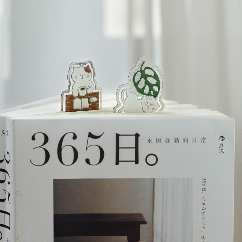 Милая мини-металлическая закладка в виде кошки, очаровательный мультяшный котенок, держатель для страниц книги, уникальные подарки для чтения для студентов, читателей, книги