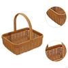 Imitation Rattan Picnic Basket Vegetable Fruit Picking Flower for Candy