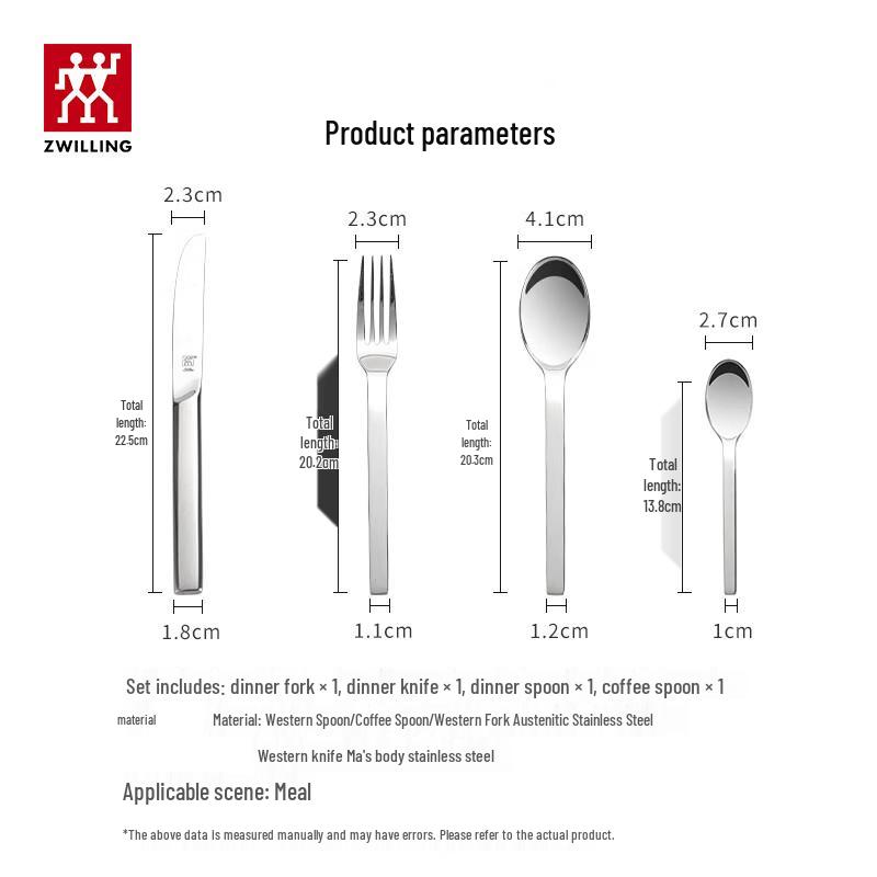 Zwilling Minimale Polished 4-Piece Cutlery Set