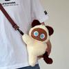 Soft Siamese Cat Shoulder Bag Stuffed Animal Plush Backpack Animal Lamb Crossbody Bag Students