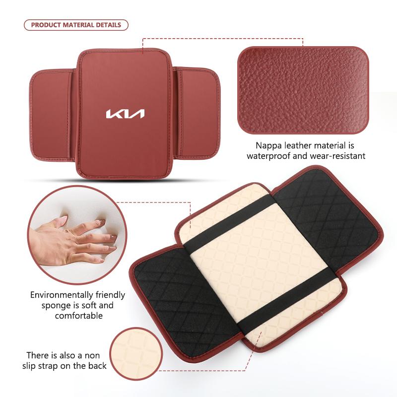 For KIA Car Armrest Box Elbow Support Seat Cushion Storage Bag Storage Accessories Cerato Soul Venga Forte Spectra Sedona Niro EB6