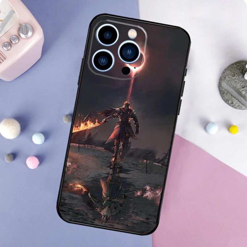 Чехол для мобильного телефона iPhone16, чехол для мобильного телефона Dark Soul, окрашенный противоударный чехол, противоударный чехол для мобильного телефона.