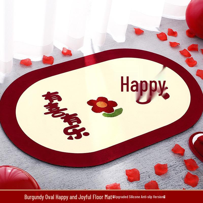 Приветственный коврик - Ковер со счастливыми словами для дома и свадебного декора