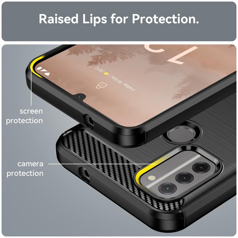 Чехол для Nokia C31 Крышка для Nokia C31 Capas Ударопрочная Броня Мягкий TPU Бампер для Задней Панели Телефона Углеродное Волокно Для Fundas Nokia C 31 C31