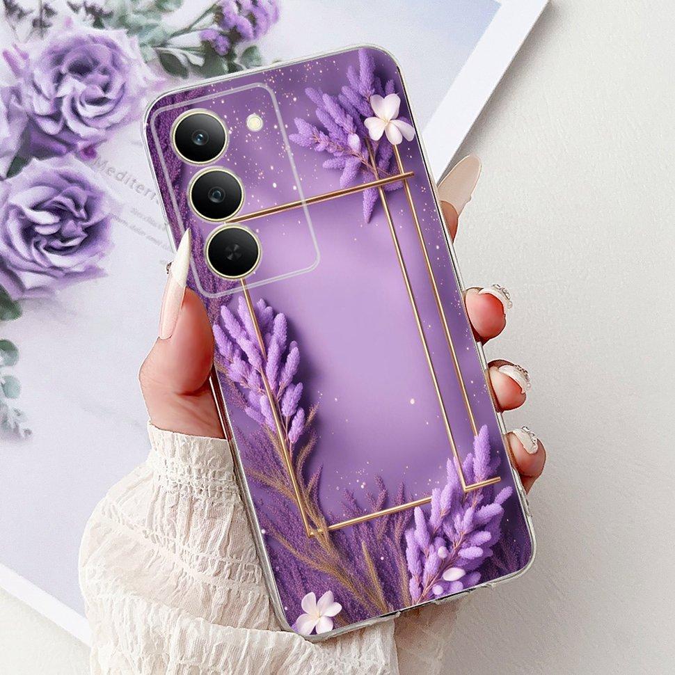 Чехол для Realme 14x 5G 6.67" Чехол Модный Чехол с Рисунком Бабочки Мягкие Силиконовые Чехлы для Телефона Для Realme 14x Realme14x Бампер