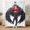 Albedo Overlord Print Flannel Blanket High Quality Warm Comfortable Cover for All Seasons Perfect for Gifts Home Decor