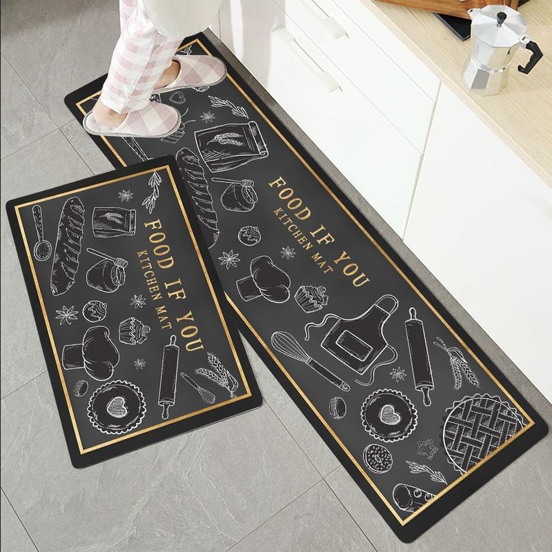 Kitchen Floor Mat Non Slip Carpets Washable Entrance Door Mat Bathroom Laundry Room Carpet Home Balcony Living Room Bedroom Long Rugs
