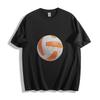 Orange-White Volleyball Graffiti Drip T-Shirt