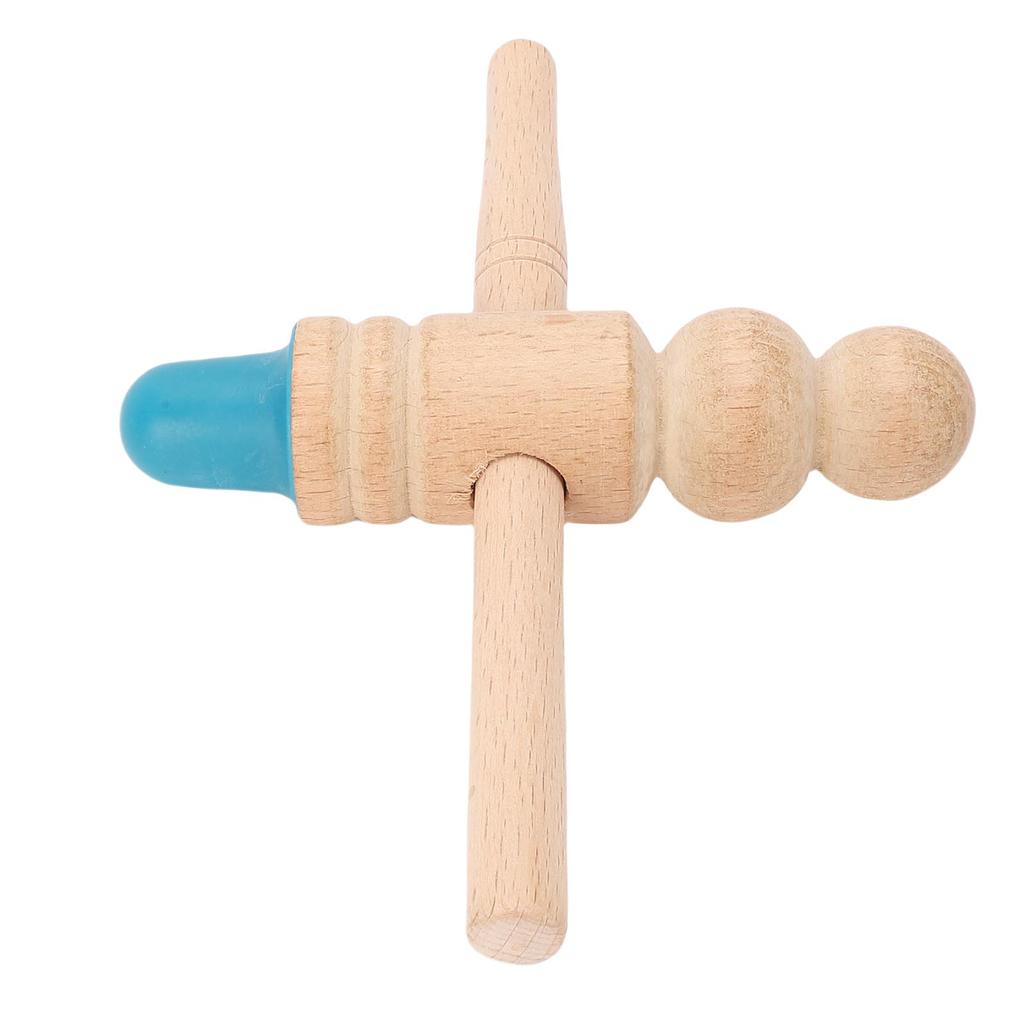 Wooden Stick Massage Tool Gua Sha Deep Tissue Trigger Point Massage Tool for Foot Body Relaxation with Silicone Head