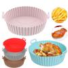 Reusable Airfryer Pan Liner Accessories Silicone Air Fryers Oven Baking Tray Pizza Chicken Airfryer Silicone Basket Kitchen Tool