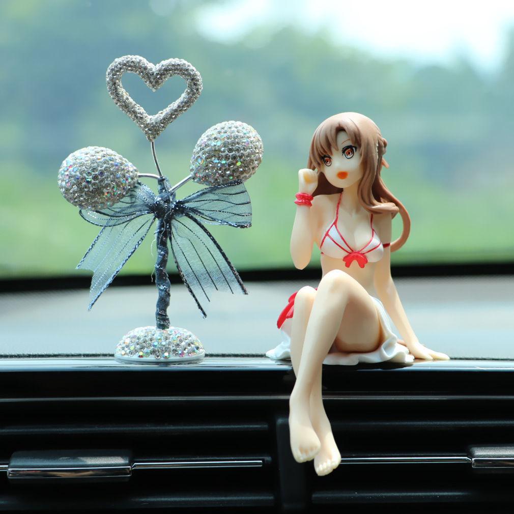 Сексуальная Suupaa Soniko Bunny Girl Girls Car Decorations Cartoon Kawaii Anime Статуэтка Car Dashboard Сексуальная кукла Фигурка Украшения для автомобиля