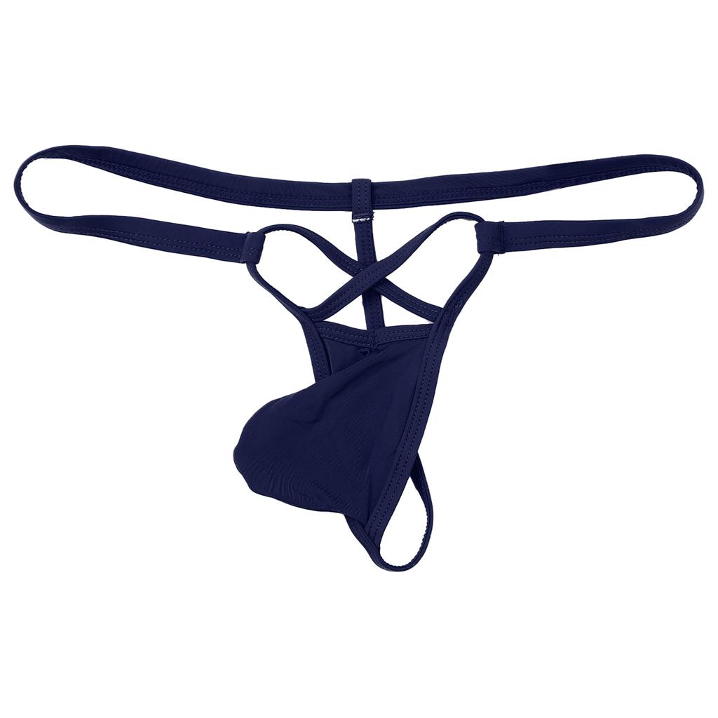 Мужские микро-стринги, эластичное нижнее белье, мужские шорты, трусы с низкой талией, стринги на бретельках