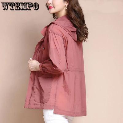 Солнцезащитная одежда, женская средняя и длинная свободная повседневная короткая одежда, легкое пальто с защитой от ультрафиолета