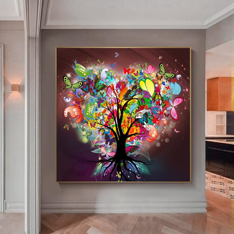 Tree of Life By Gustav Klimt Scandinavian Landscape Wall Art Canvas Poster and Prints Abstract Art Picture for Living Room Decor