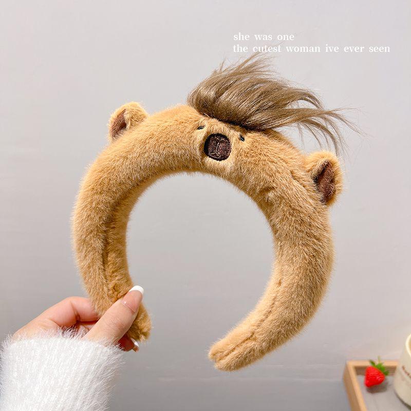 Мультяшный плюшевый ободок «Рататуй»: Милый аксессуар для волос в японском и корейском стиле для умывания лица