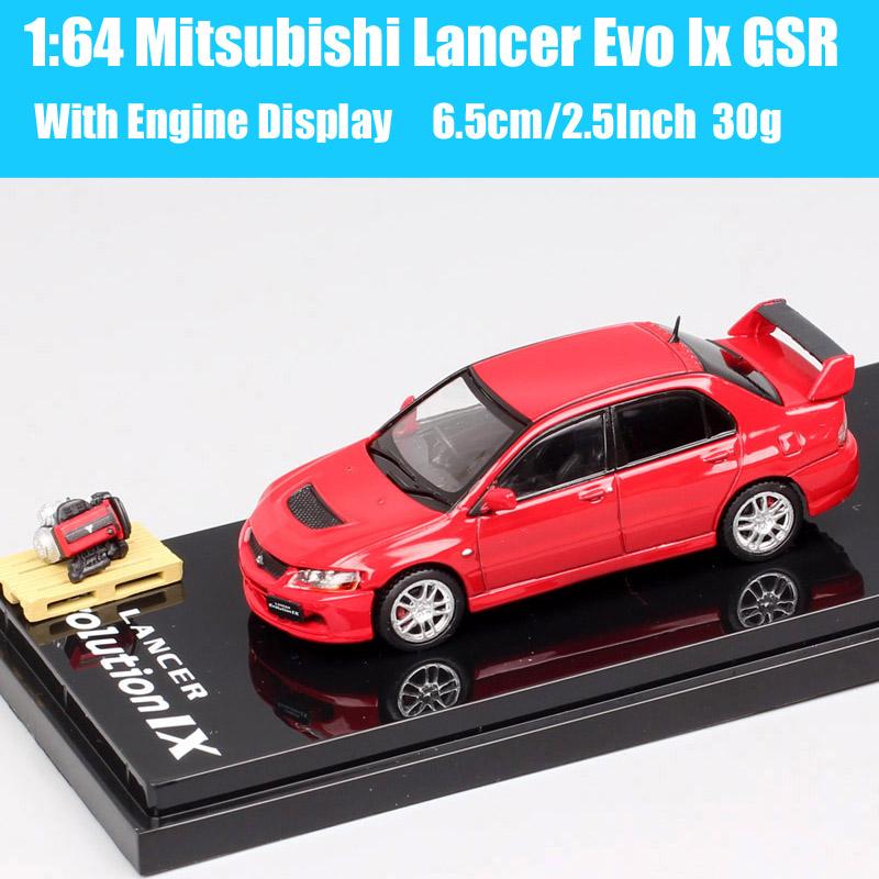 Hobby Japan Масштаб 1/64 Mitsubishi Lancer GSR RS Evolution EVO IX VII IV VIII Ralliart Модель Раллийного Автомобиля Литье под давлением Игрушечные Машинки HJ64