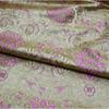 75x100cm Jacquard Floral Style Damask Silk Satin Brocade Fabric Costume Upholstery Furniture Curtain Clothing Material