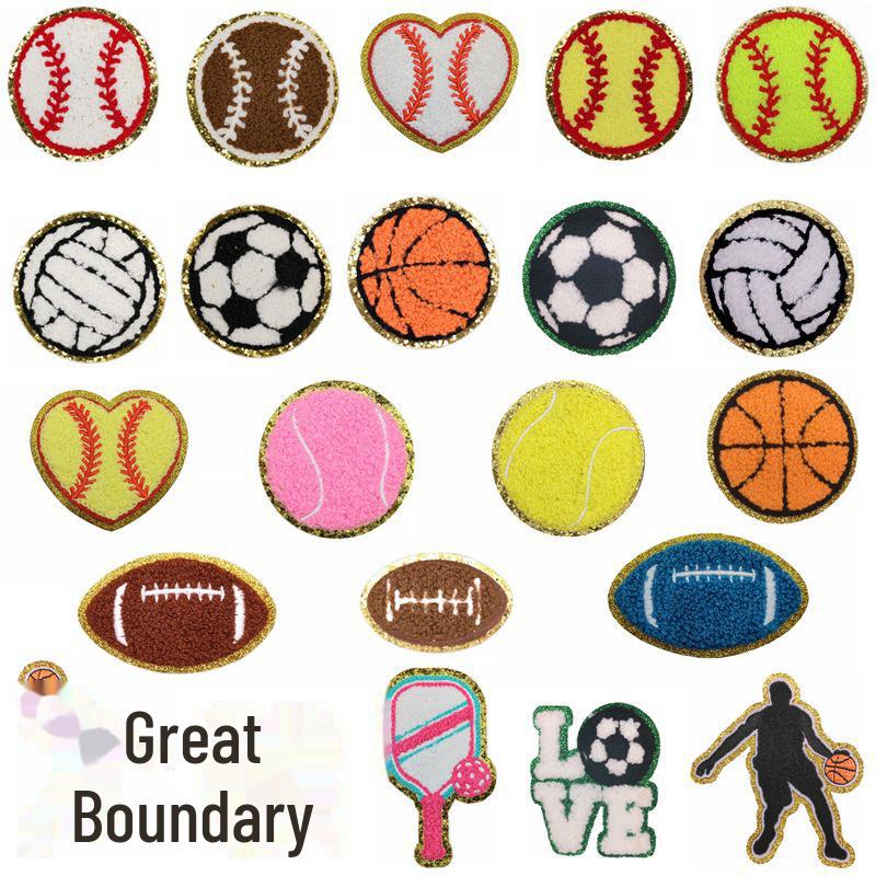 Вышитая нашивка из синели Jianxing Sports для футбола, баскетбола, регби и бейсбола