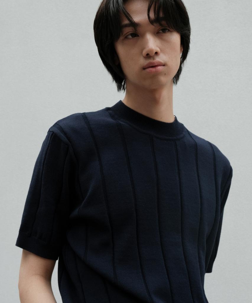 MINAV Botte Ribbed Knit [Navy]