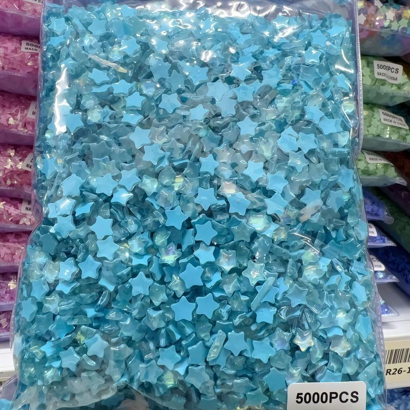 Мокка Глиттер Звезда Нейл-арт и Заколки для волос Аксессуары из смолы