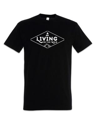 Living In The Wild T-Shirt Bonfire Campfire Environmental Protection Camping