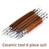 DIY 6 Pcs Clay Sculpting Set Wax Carving Pottery Tools Shapers Polymer Modeling