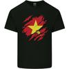 Torn Vietnam Vietnamese Flag Day Football Men Light Cotton Shirt