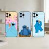 C-Cookie-M-Monster-R Funny Phone Case For iPhone 17,16,15,14,13,12,11 Plus,Pro,Max,Mini Silicone black Soft Cover