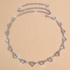 Y2K Heart Waist Chain Rhinestone Bikini Belly Chain Adjustable Body Jewelry  Jeans