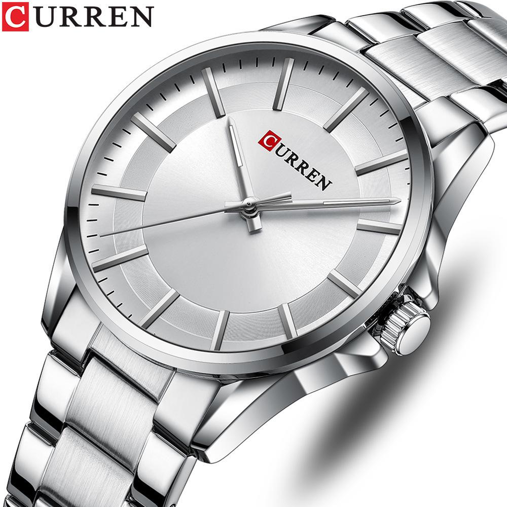 Мужские кварцевые наручные часы CURREN 8429 в стиле Business Casual на стальном ремешке