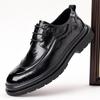 Luxury Brand Mens Black Casual Shoes Genuine Leather Business Office Oxford Shoes Antiskid Wear-Resistant Sneakers Tennis Shoe