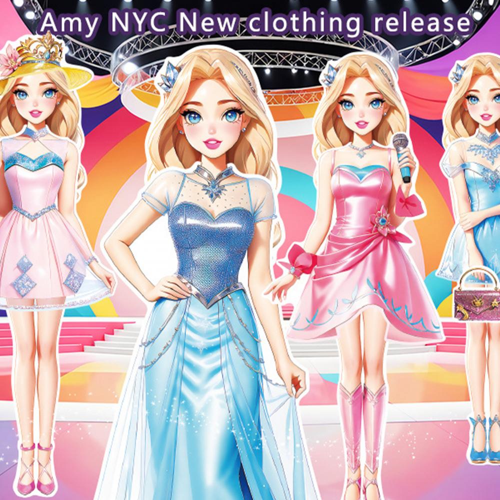 Магнитные куклы-одевалки Магнитные бумажные куклы Магнитная одежда принцессы Пазлы Игры Дети Ролевые игры Набор Магнитные наклейки на холодильник Куклы