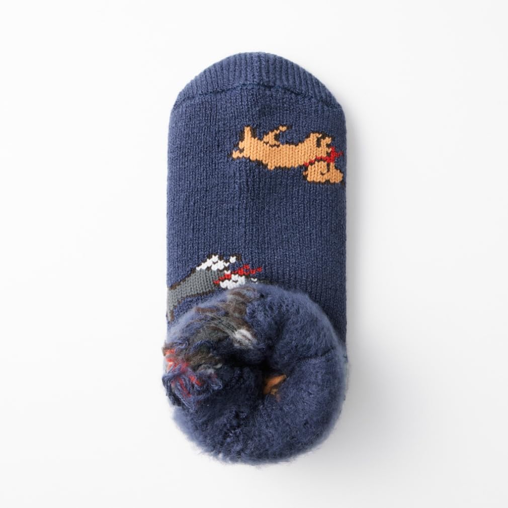 Женские носки Gunze Ultra Heat Warm из шерсти, цвет холодный темно-синий, UCHI-COLLE (Набор 2), Смешанный, Матовый, Средней длины, Погода,