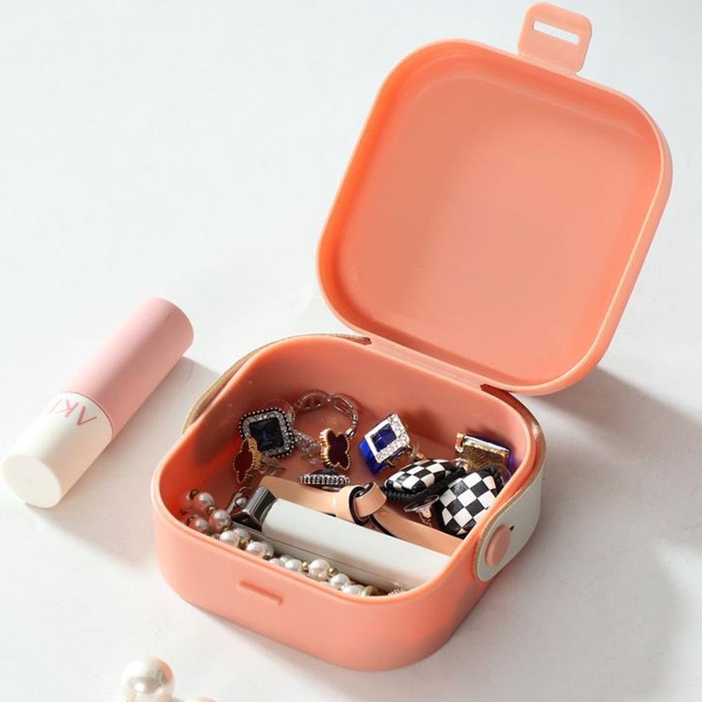 Мини-органайзер для зарядного устройства для путешествий, портативный органайзер для кабеля наушников, многофункциональная пластиковая шкатулка для ювелирных изделий в офисе