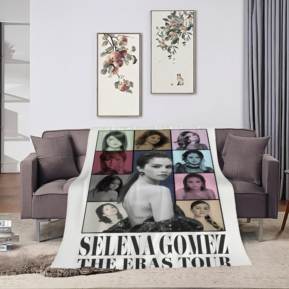 Blanket For Soft Throw Blanket for Picnic Bed Sofa Home Selena Bedroom Cozy singer Gomez Warm Comfortable