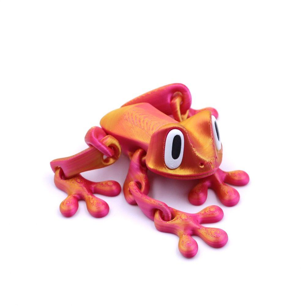 Magnetic 3D Printed Frog Model Realistic 3D Printed Frog Toy Frog Sculpture Birthday Gift