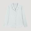 [Она S MiSS] Минималистичная рубашка с открытым воротником SwwSto12040 Mi
