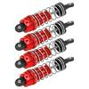4Pcs RC Metal Shock Absorber Damper Set for MN86 MN86S MN86K MN86KS 112 RC CrawlersRed