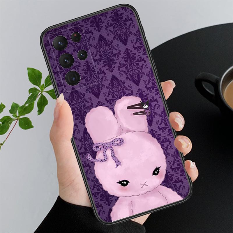 Милый мультяшный кролик Чехол для телефона Funda Для Samsung Galaxy S25 S24 S23 S22 S21 Ultra S24 S23 S22 S21 S25 Plus S24 S20 FE